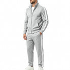Men's Contrast Stripe Tracksuit | Stand Collar Jacket | 7 Colours