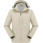 Men's Softshell Rain Jacket | Hooded | Water Repellent | Zip Pockets