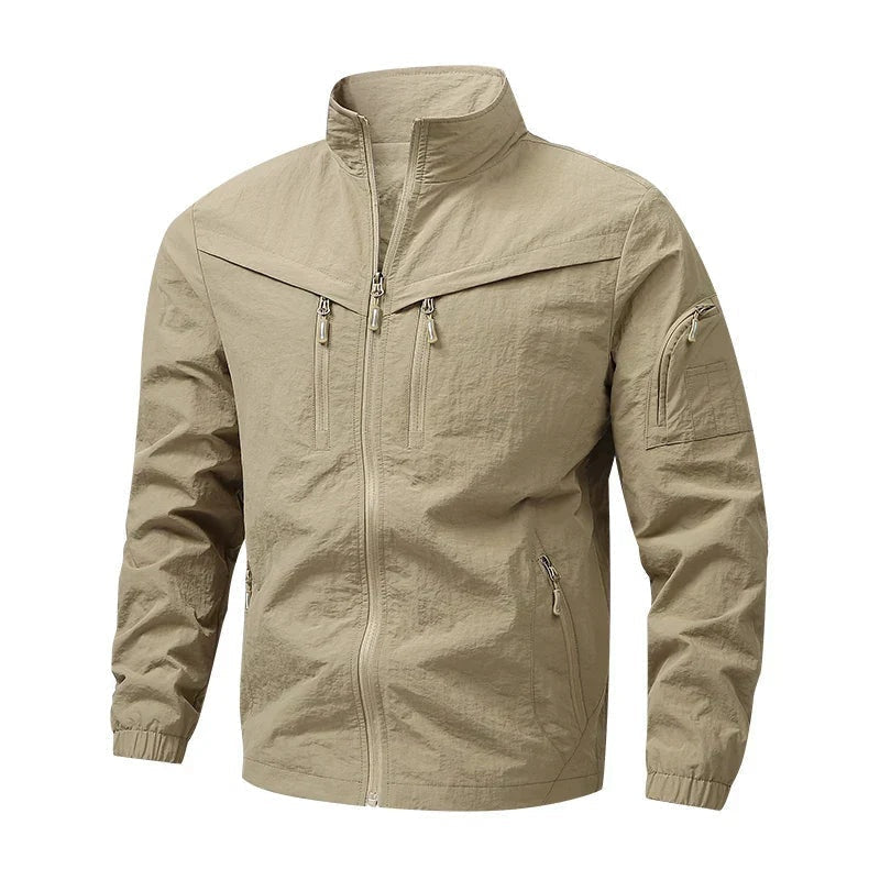 Men's Utility Field Jacket | Stand Collar | Weather Resistant | Sleeve Pocket