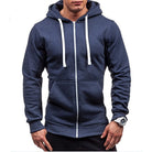 Men's Fleece Zip Hoodie | Drawstring Hood | Front Pockets | 4 Colours
