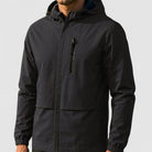 Men's Short Rain Jacket | Hooded | Waterproof | Zip Chest Pocket