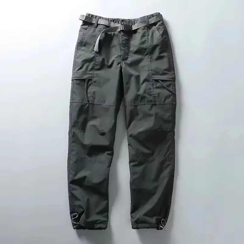 Men's Fleece Lined Trousers | Cargo | Belted | Drawcord Hem