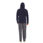 Men's Hooded Fleece Pyjamas | Check Trousers | 2 Colours