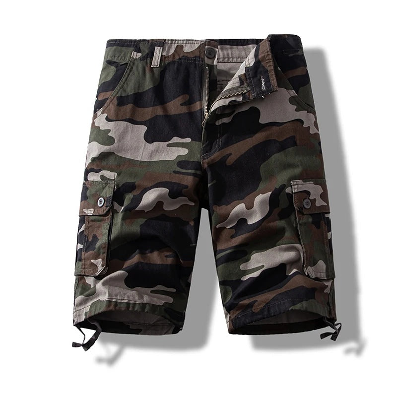 Men's Knee Length Shorts | Cargo | Cotton | Multi-Pocket