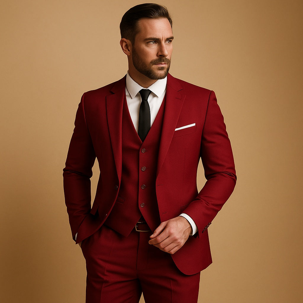 Men's Three Piece Suit | Slim Fit | 4 Colours