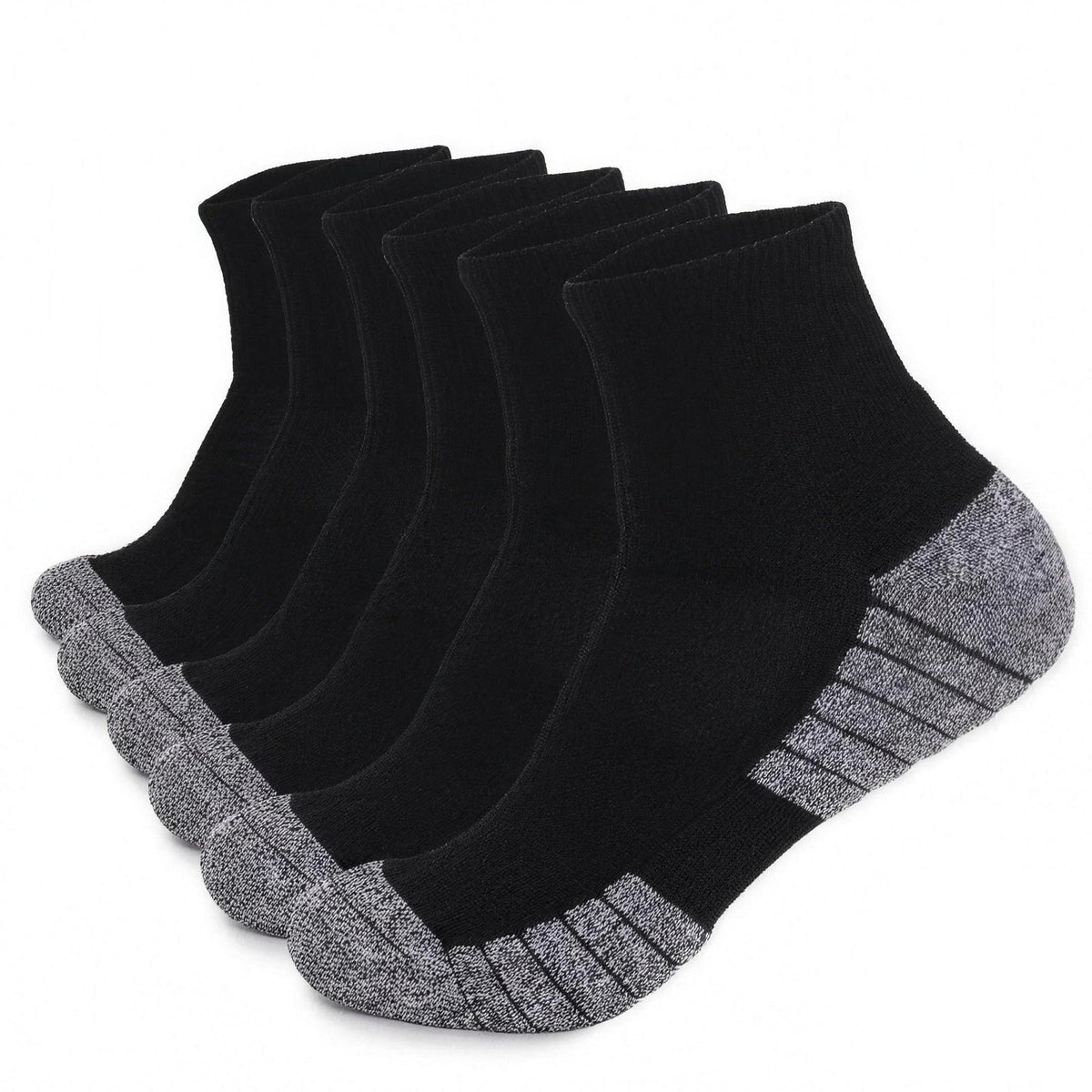 Men's Ankle Sports Socks | 6 Pairs | Cushioned Terry Sole