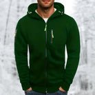 Men's Zip Hoodie with Chest and Sleeve Pockets | 9 Colours