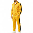 Men's Contrast Stripe Tracksuit | Stand Collar Jacket | 7 Colours