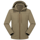 Men's Softshell Rain Jacket | Hooded | Water Repellent | Zip Pockets