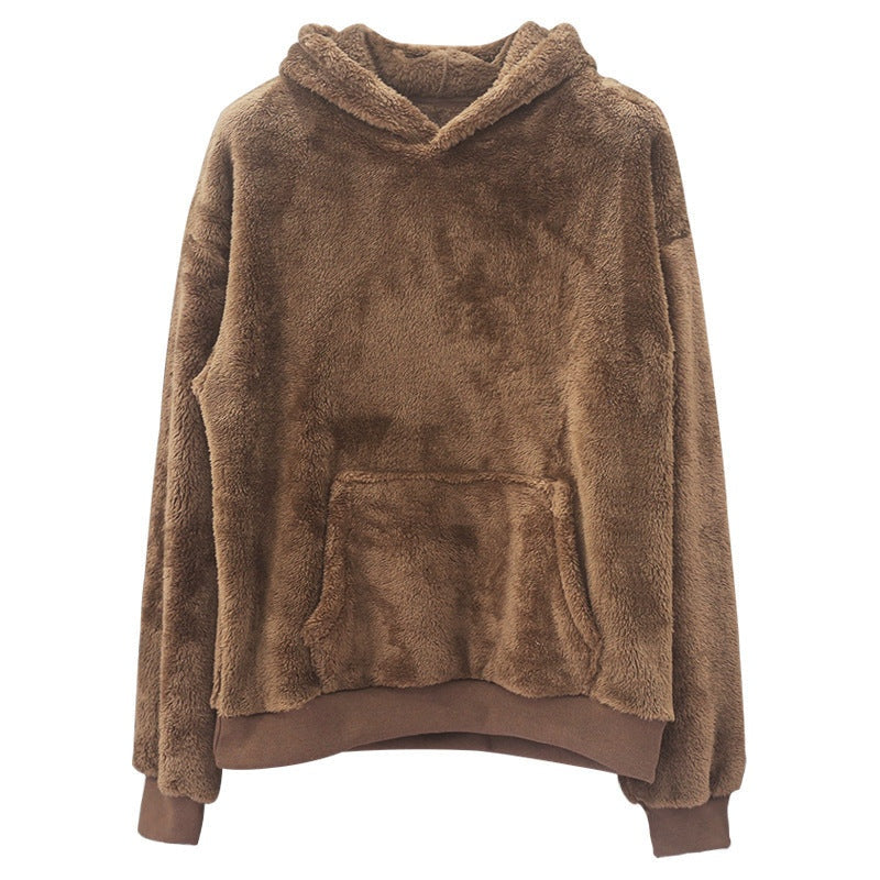 Men's Teddy Fleece Hoodie | Oversized | Kangaroo Pocket | 6 Colours