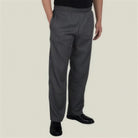 Men's Pull-On Trousers | Elasticated Waist | Side Pockets | Kitchen and Service