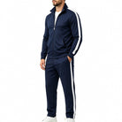 Men's Contrast Stripe Tracksuit | Stand Collar Jacket | 7 Colours