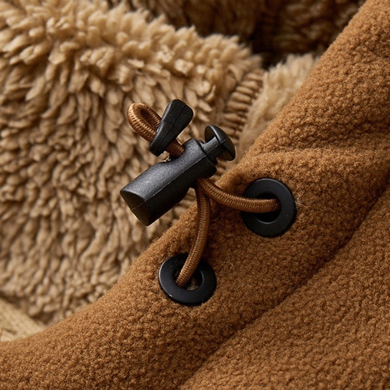 Men's Teddy Lined Fleece Zip Jacket with Hood | 3 Colours
