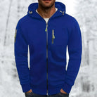 Men's Zip Hoodie with Chest and Sleeve Pockets | 9 Colours