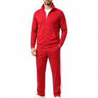 Men's Contrast Stripe Tracksuit | Stand Collar Jacket | 7 Colours