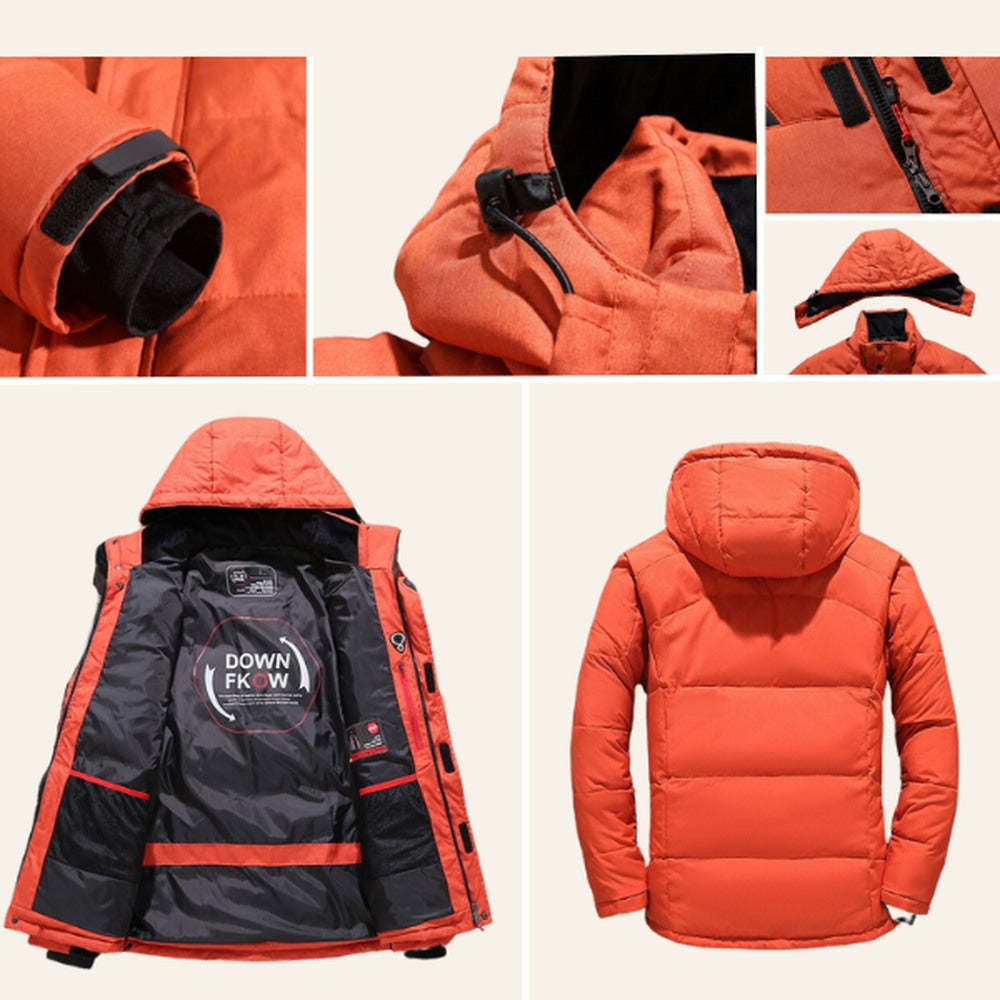 Men's Padded Winter Jacket | Detachable Hood | Rainproof | 5 Colours