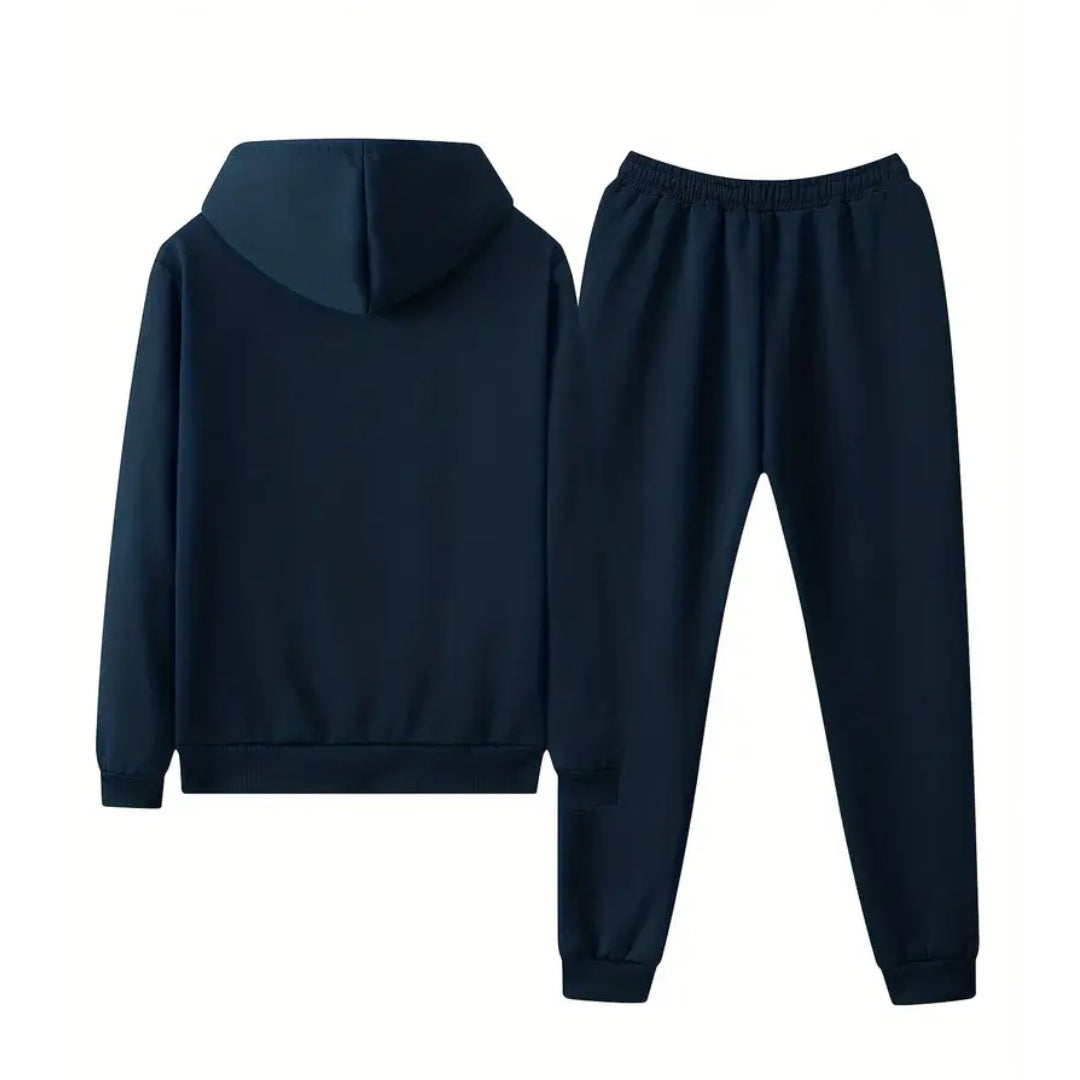 Men's Fleece Lined Zip Hoodie Tracksuit | Joggers
