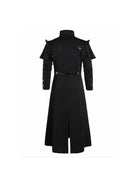 Black gothic coat, back view