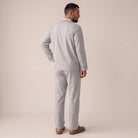 Men's Cotton Twill Pyjamas | Light Grey