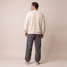 Men's Textured Fleece Pyjamas | Crew Neck Top | 2 Colours