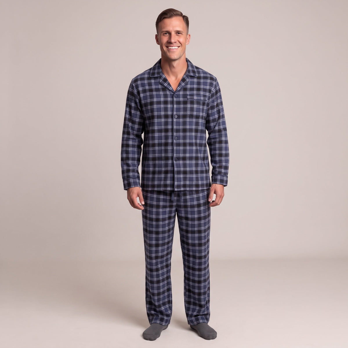 Men's Flannel Pyjama Set | Check | 3 Colours