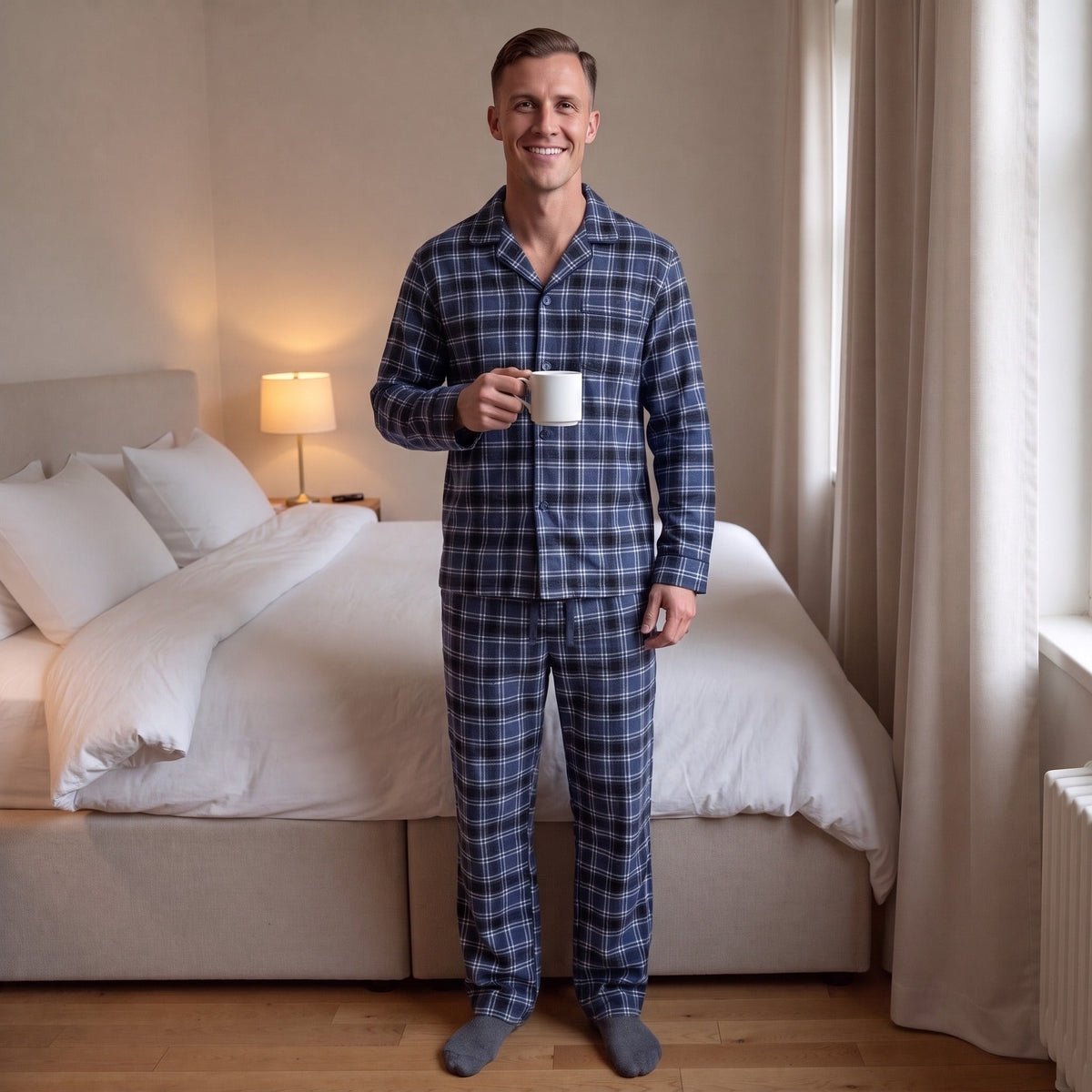 Men's Flannel Pyjama Set | Check | 3 Colours