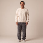 Men's Textured Fleece Pyjamas | Crew Neck Top | 2 Colours