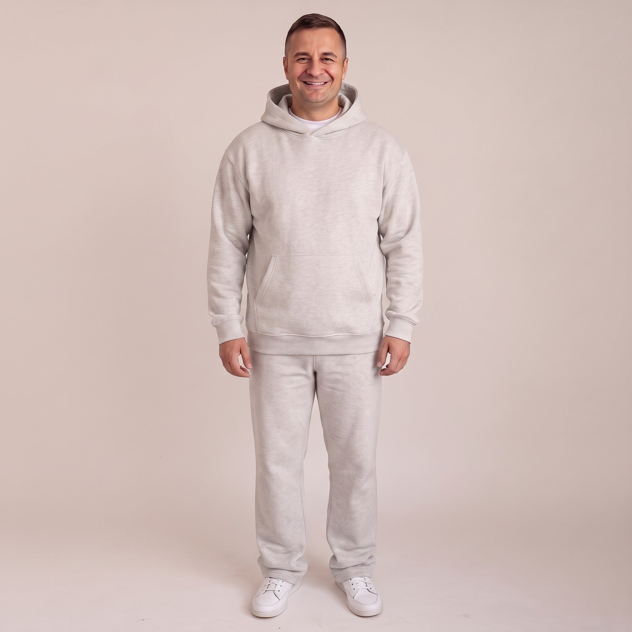 Men's Open Hem Tracksuit | Relaxed Hoodie and Joggers | 3 Colours
