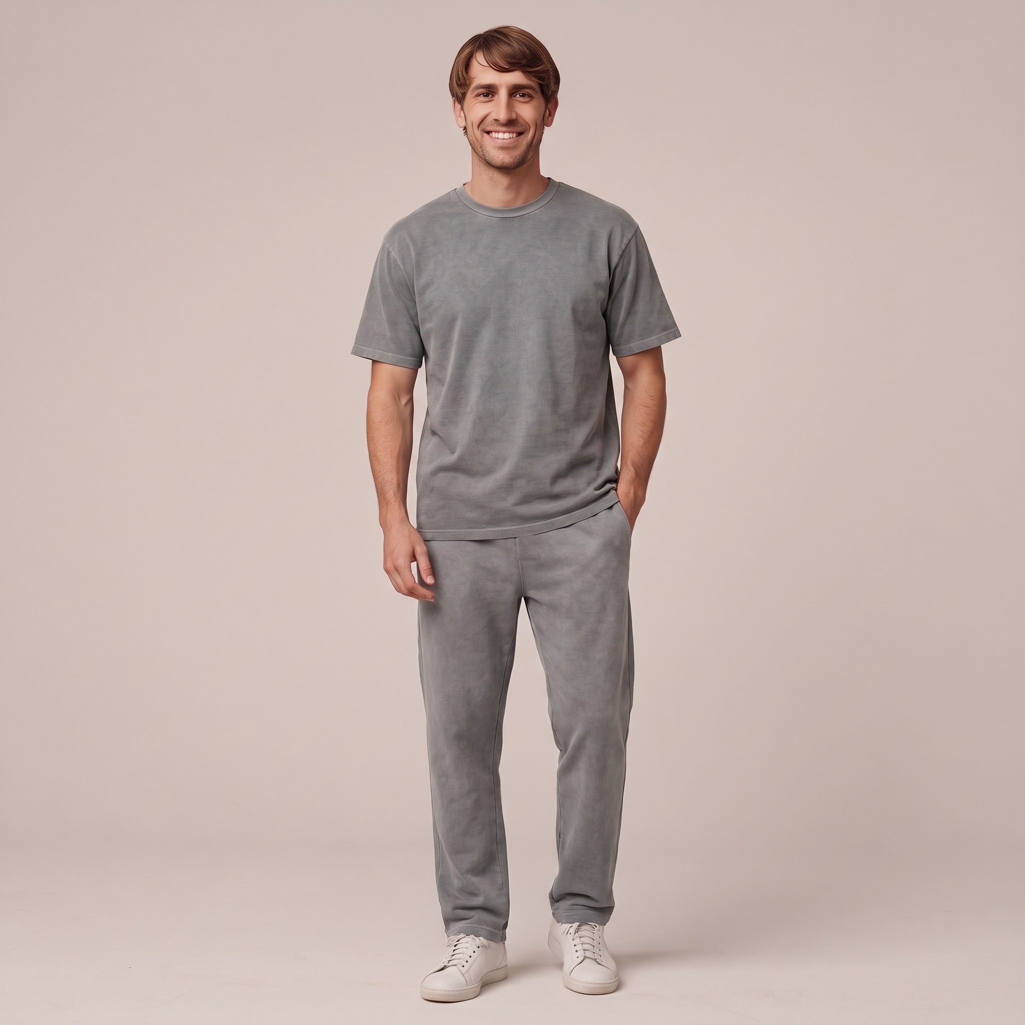 Men's Tracksuit with T-Shirt | Hoodie and Joggers | Grey