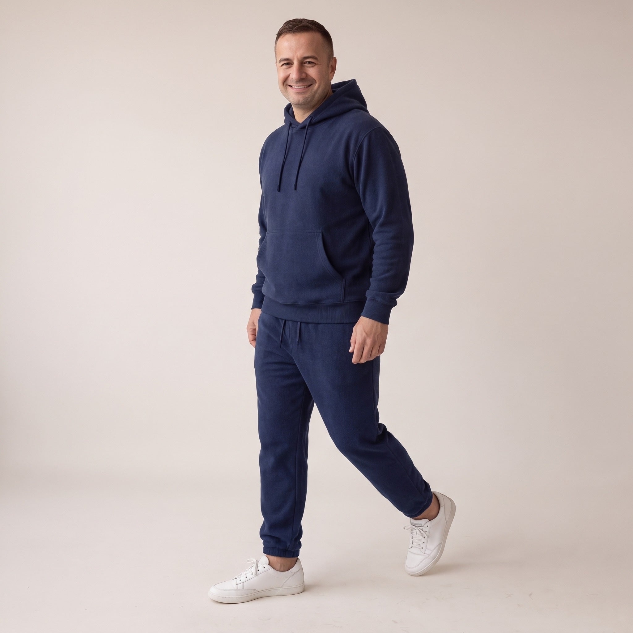 Men's Bamboo Viscose Lounge Set | Hoodie and Joggers | Navy