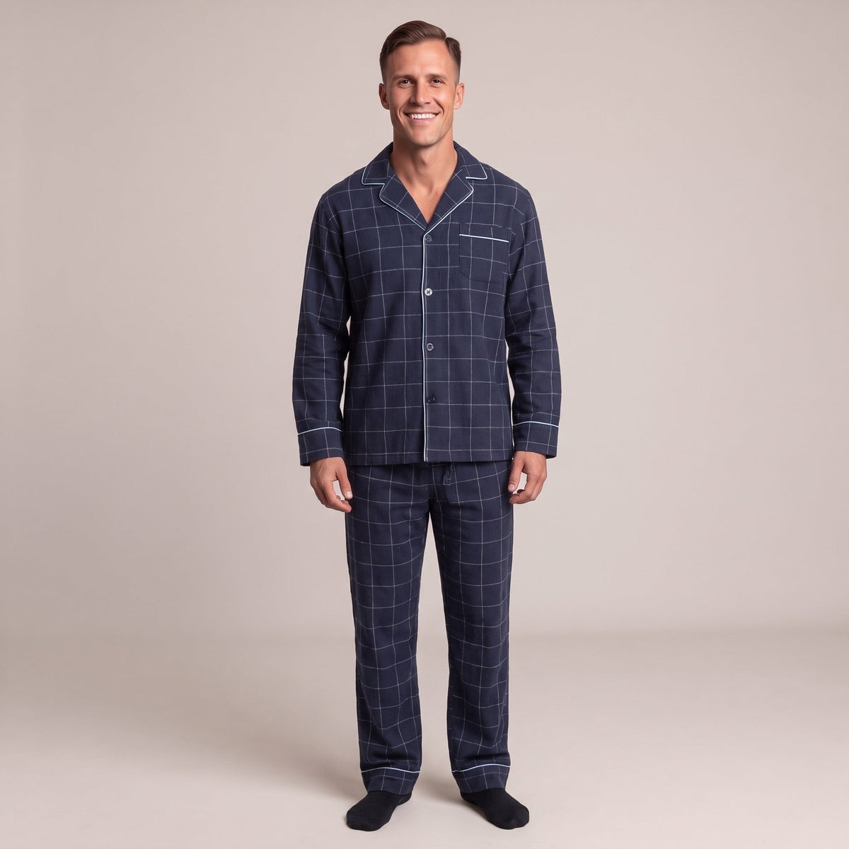 Men's Flannel Pyjama Set | Check | 3 Colours