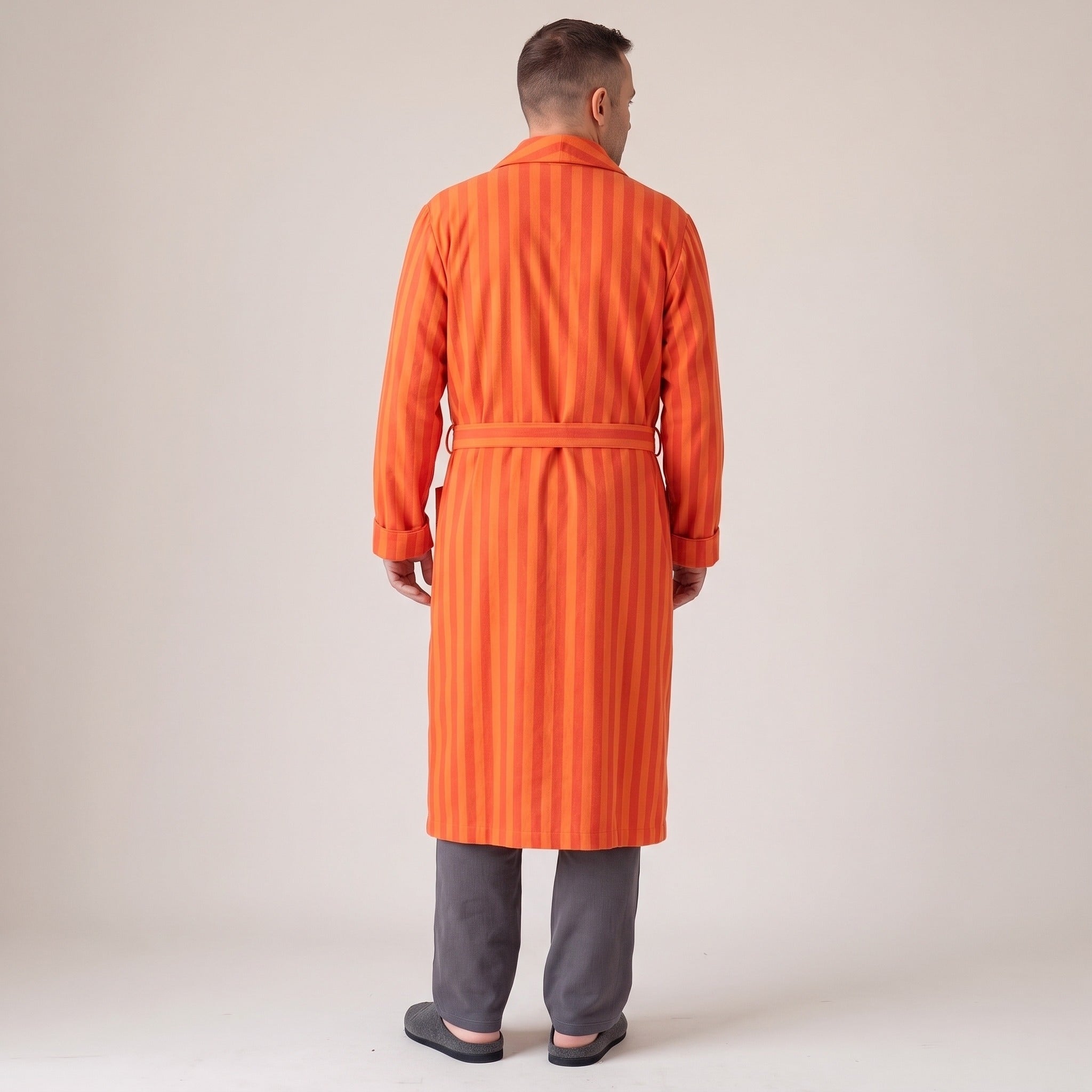 Men's Flannel Dressing Gown | Tie Belt | 3 Colours