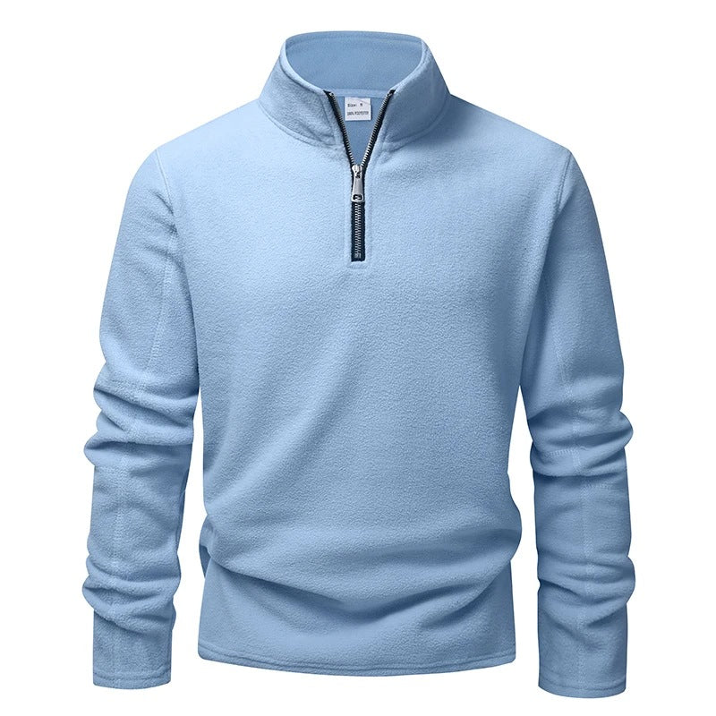 Men's Zip Neck Fleece | Stand Collar | Pullover