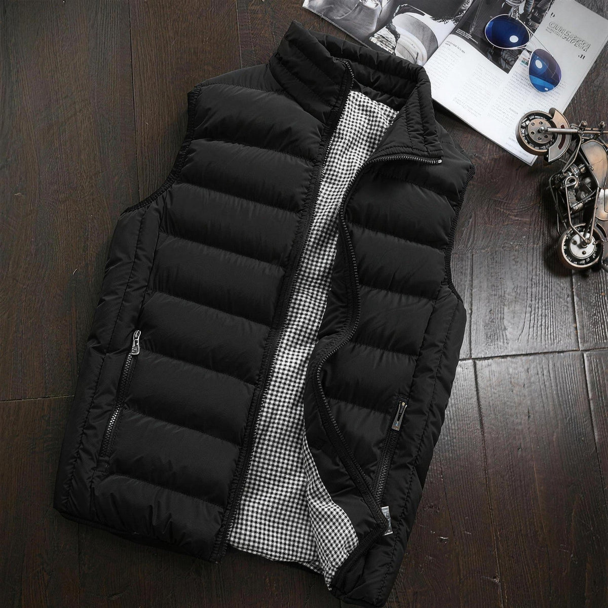 Men's Quilted Gilet | Padded Body Warmer | High Collar