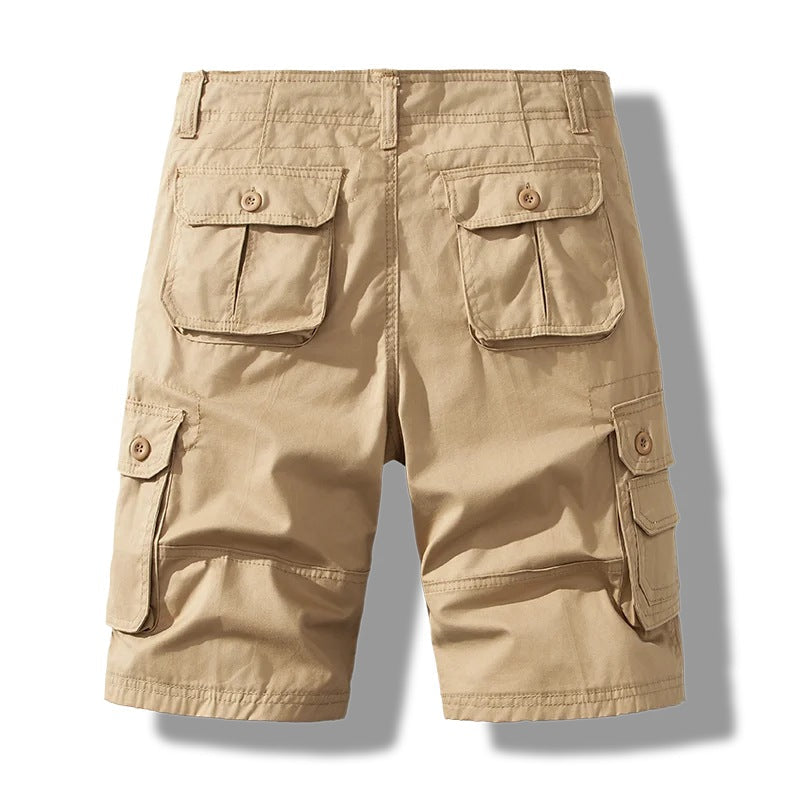 Men's Knee Length Shorts | Cargo | Cotton | Multi-Pocket