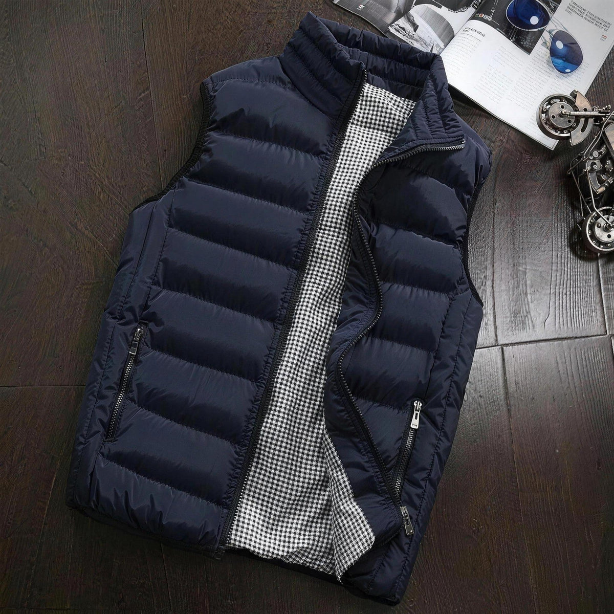 Men's Quilted Gilet | Padded Body Warmer | High Collar