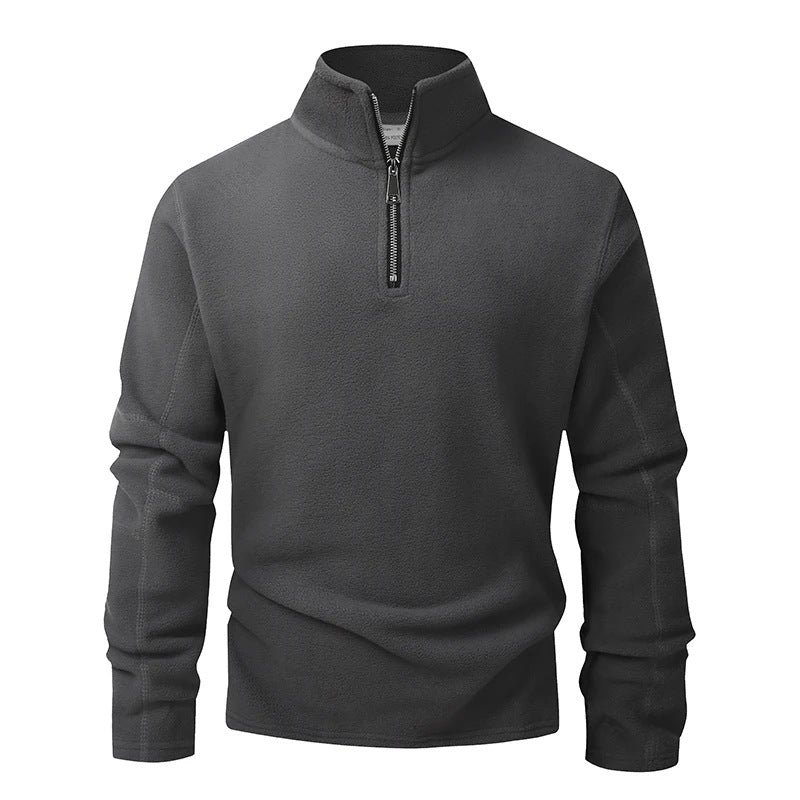 Men's Zip Neck Fleece | Stand Collar | Pullover