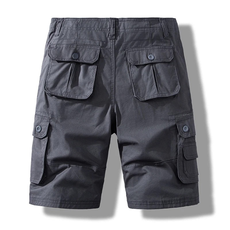 Men's Knee Length Shorts | Cargo | Cotton | Multi-Pocket