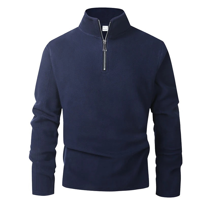 Men's Zip Neck Fleece | Stand Collar | Pullover