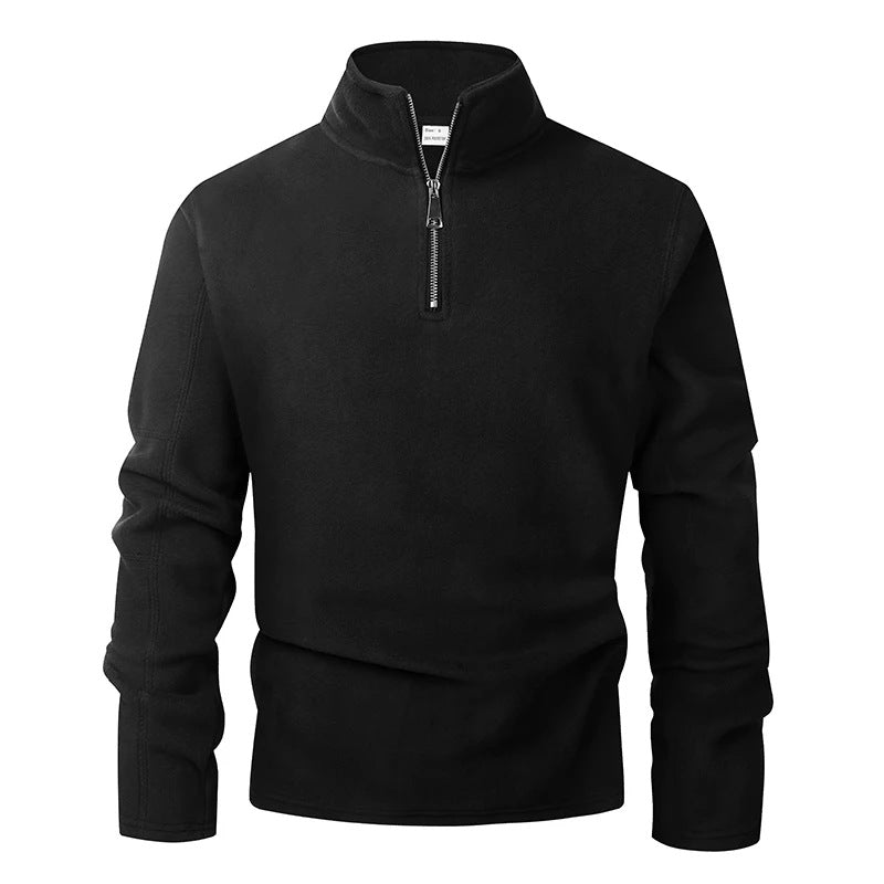 Men's Zip Neck Fleece | Stand Collar | Pullover