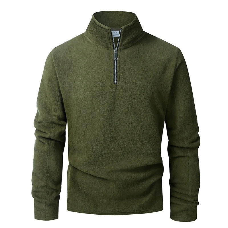 Men's Zip Neck Fleece | Stand Collar | Pullover