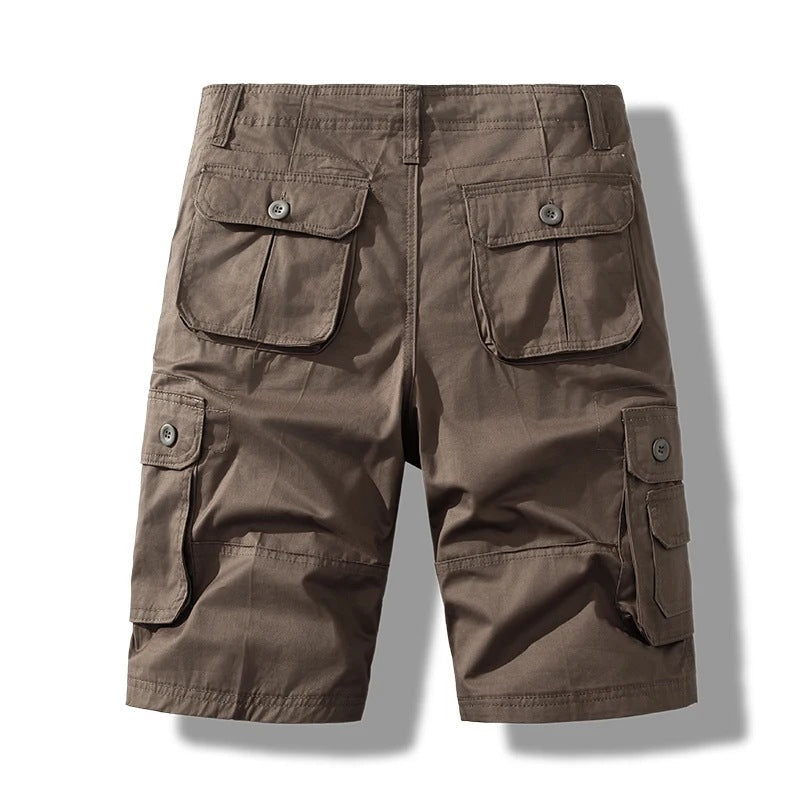 Men's Knee Length Shorts | Cargo | Cotton | Multi-Pocket