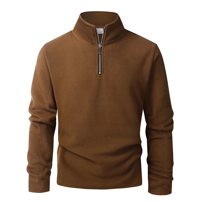 Men's Zip Neck Fleece | Stand Collar | Pullover