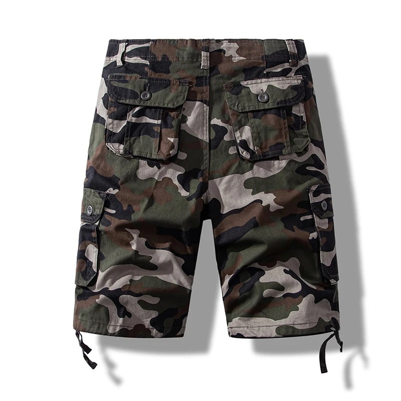 Men's Knee Length Shorts | Cargo | Cotton | Multi-Pocket