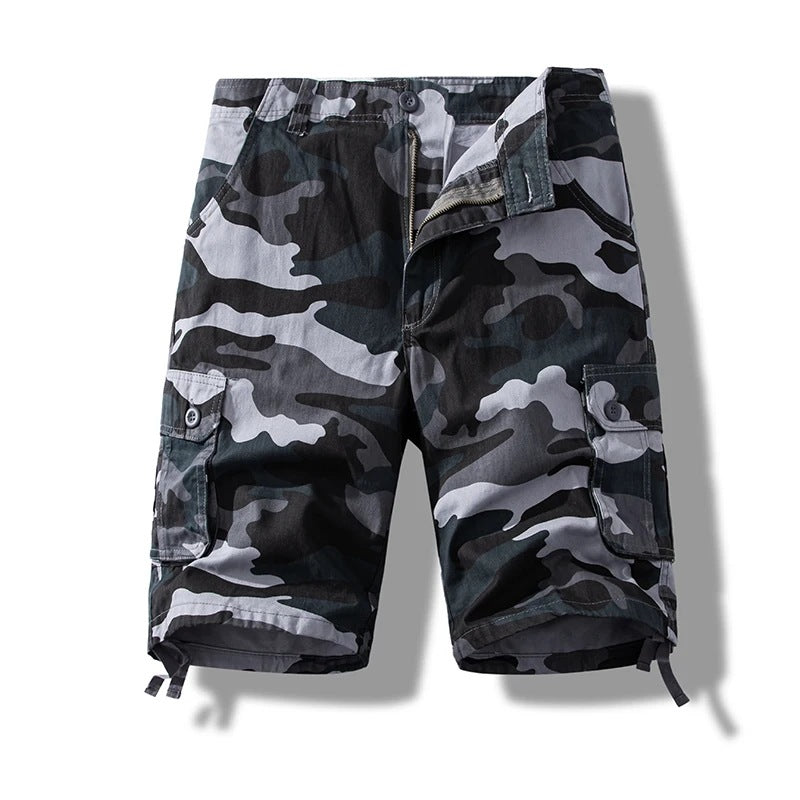 Men's Knee Length Shorts | Cargo | Cotton | Multi-Pocket
