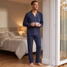 Men's Jersey Pyjamas | Contrast Piping | 2 Colours