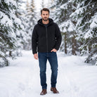 Men's Hooded Fleece Jacket | Teddy Lining | Full Zip | 5 Colours