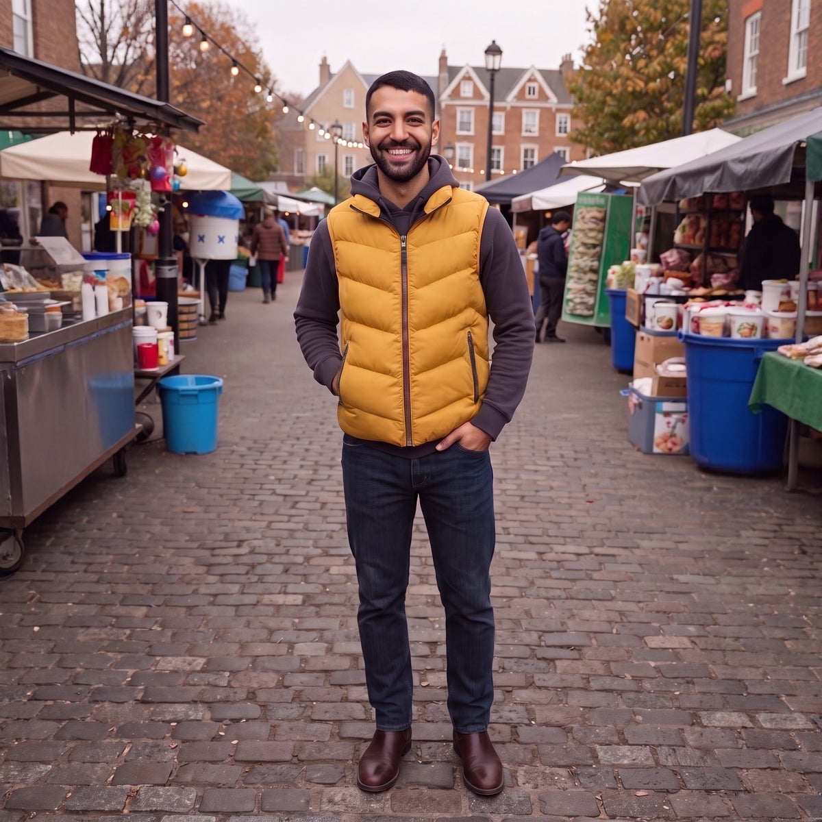 Men's Puffer Gilet | Quilted | High Collar | Up to 8XL