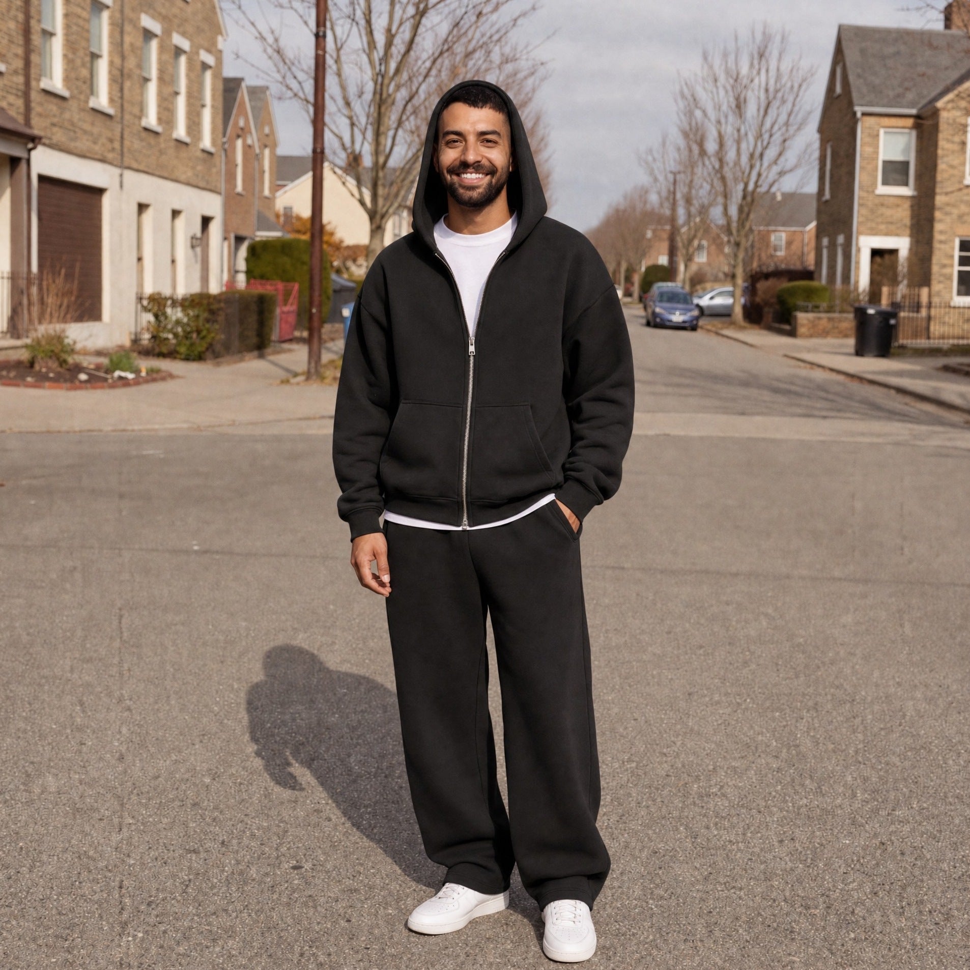 Men's Oversized Zip Hoodie and Joggers Set | 5 Colours