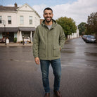Men's Hooded Windbreaker | Water Repellent | Windproof | Storm Flap